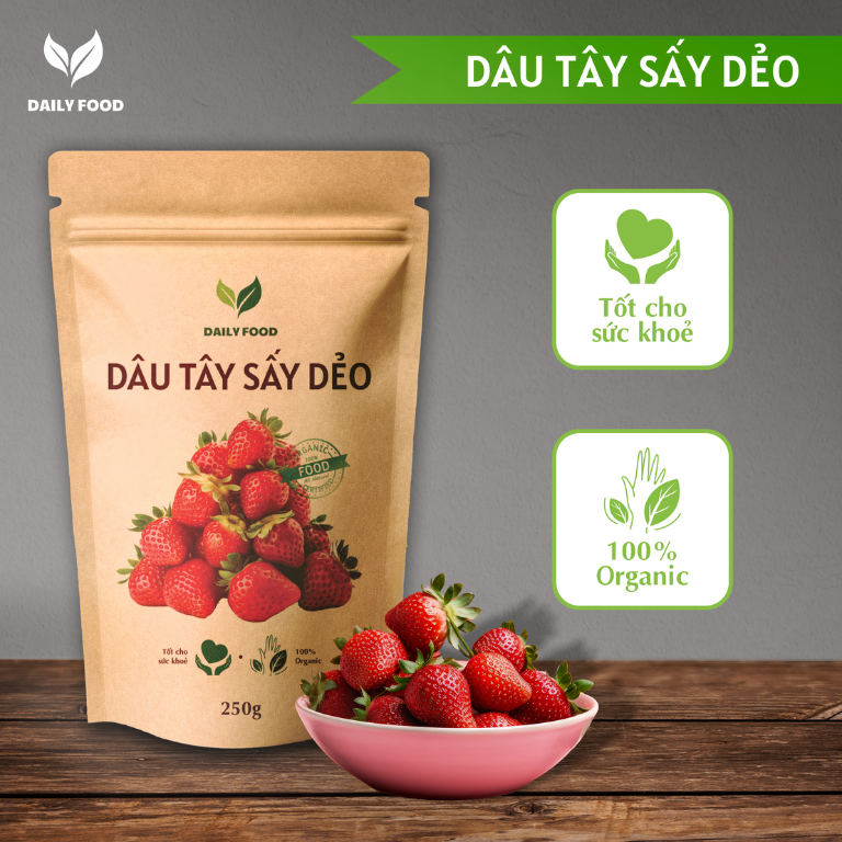 dâu tây sấy dẻo